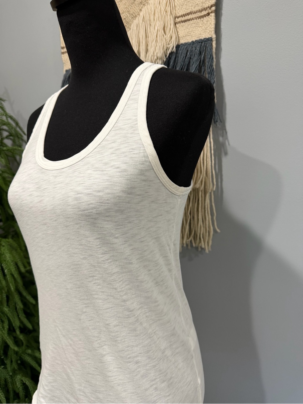 Rag & Bone Pima Cotton Tank Top White XS Designer Basics Minimalist Luxury - Picture 3 of 6